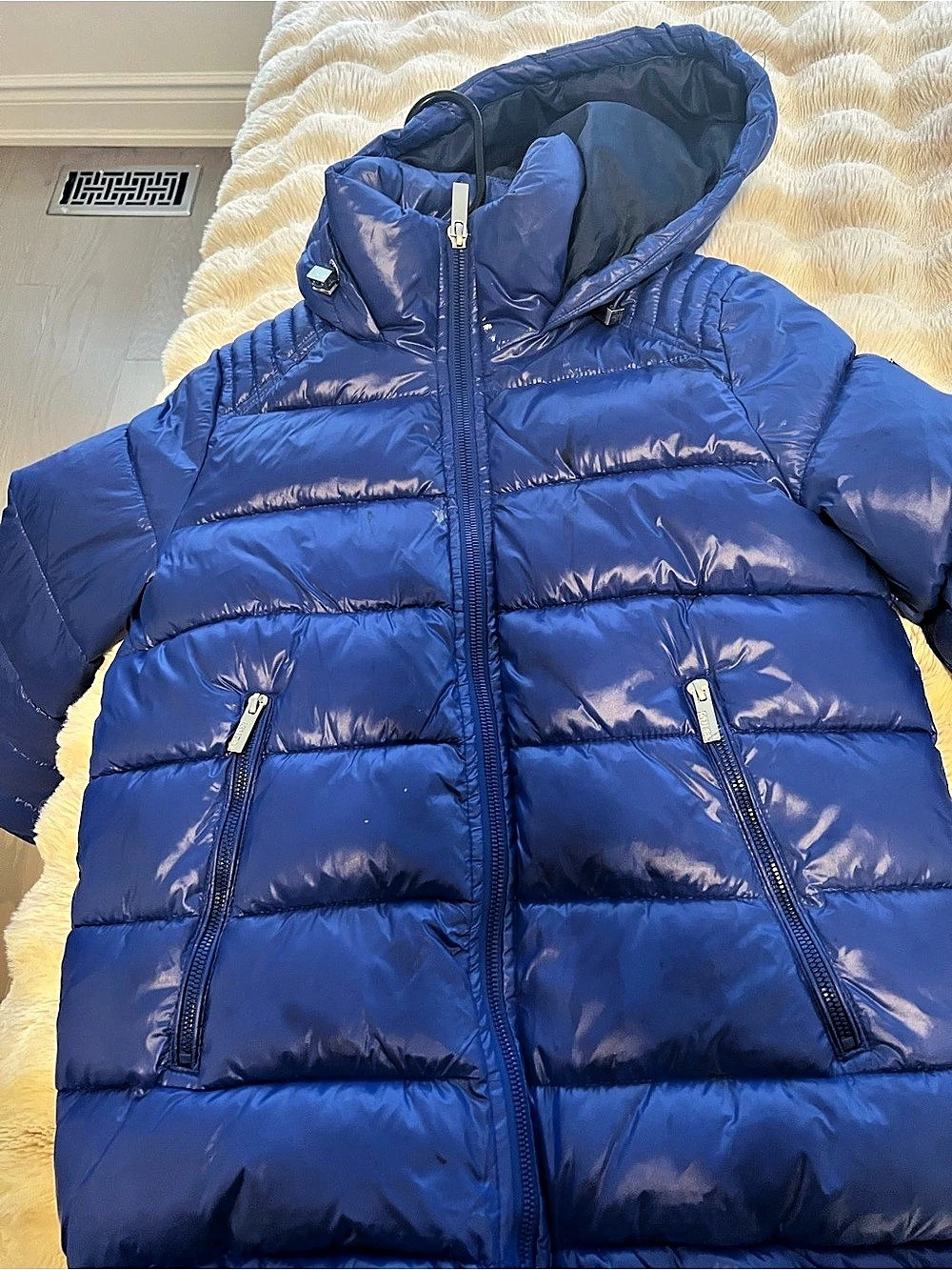 GUESS Kids Blue Puffer Jacket